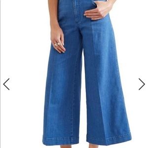 Stella Mccartney cropped high rise flared jeans size 2
